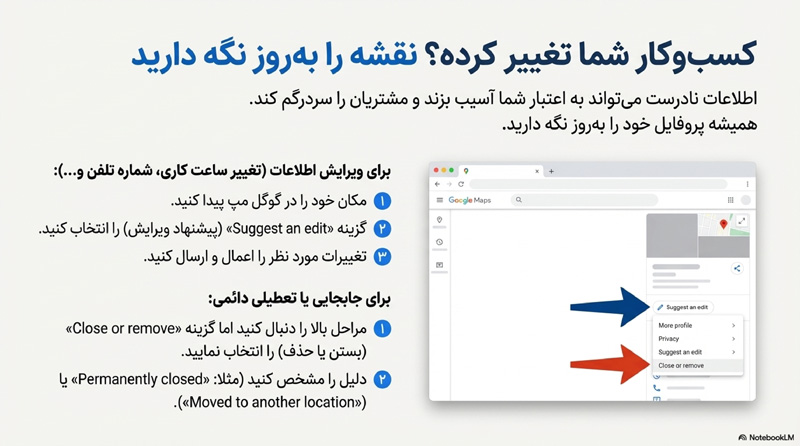 بروزرسانی گوگل مپ